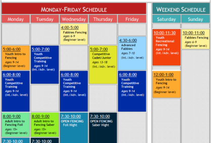 Schedule
